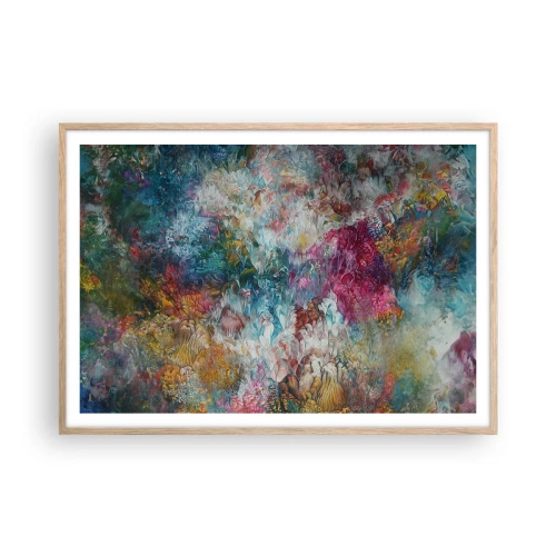 Póster en marco roble claro - En plena floración - 100x70 cm