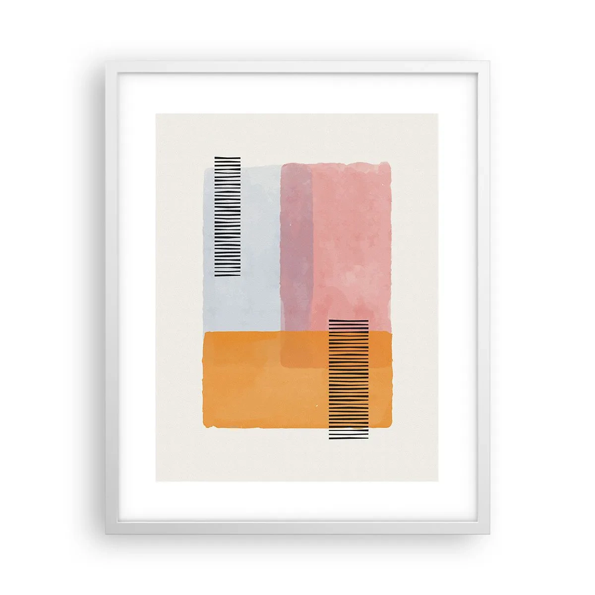 Póster en marco blanco - La rectitud - 40x50 cm