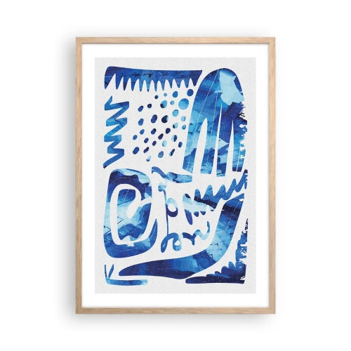 Póster en marco roble claro - Vuelta a las raíces - 50x70 cm