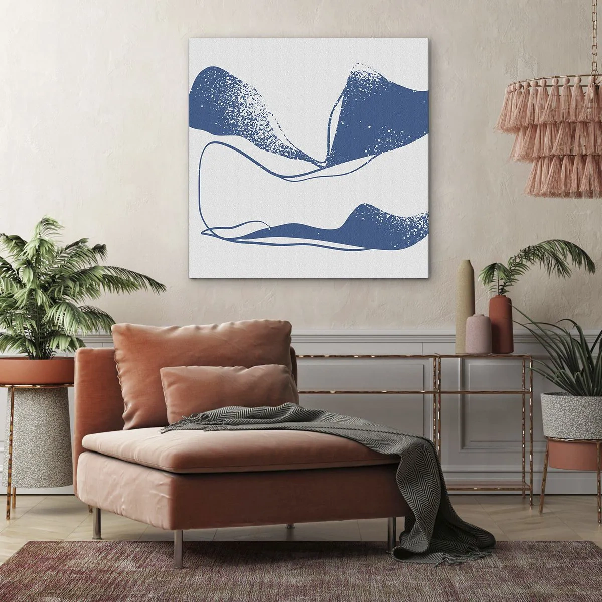 Cuadro sobre lienzo - Impresión de Imagen - Abstracción con alas - 60x60 cm