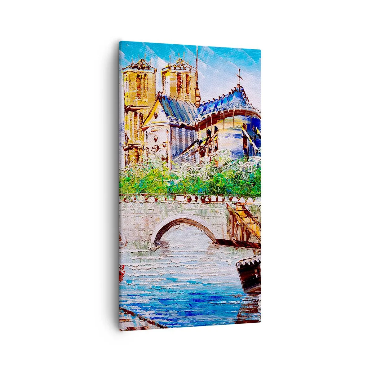 Cuadro sobre lienzo - Impresión de Imagen - Su tiempo nunca pasa - 55x100 cm