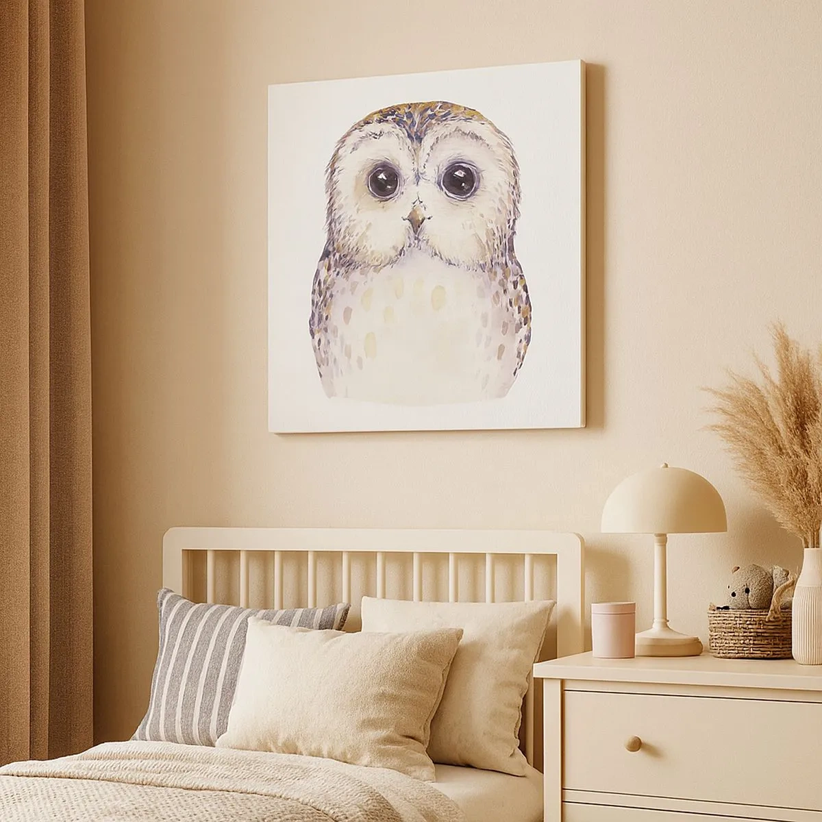 Cuadro sobre lienzo - Impresión de Imagen - Mírame a los ojos - 30x30 cm