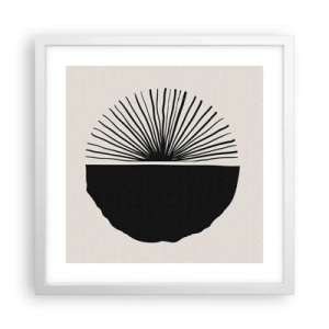 Póster en marco blanco - Un abanico de posibilidades - 40x40 cm