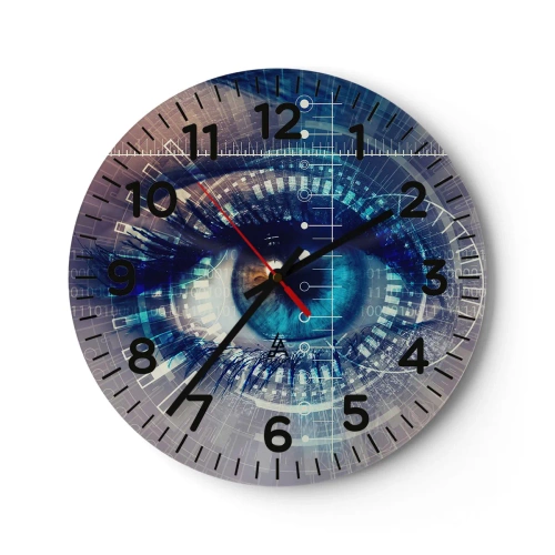 Reloj de pared - Reloj de vidrio - Crees que me conoces - 30x30 cm