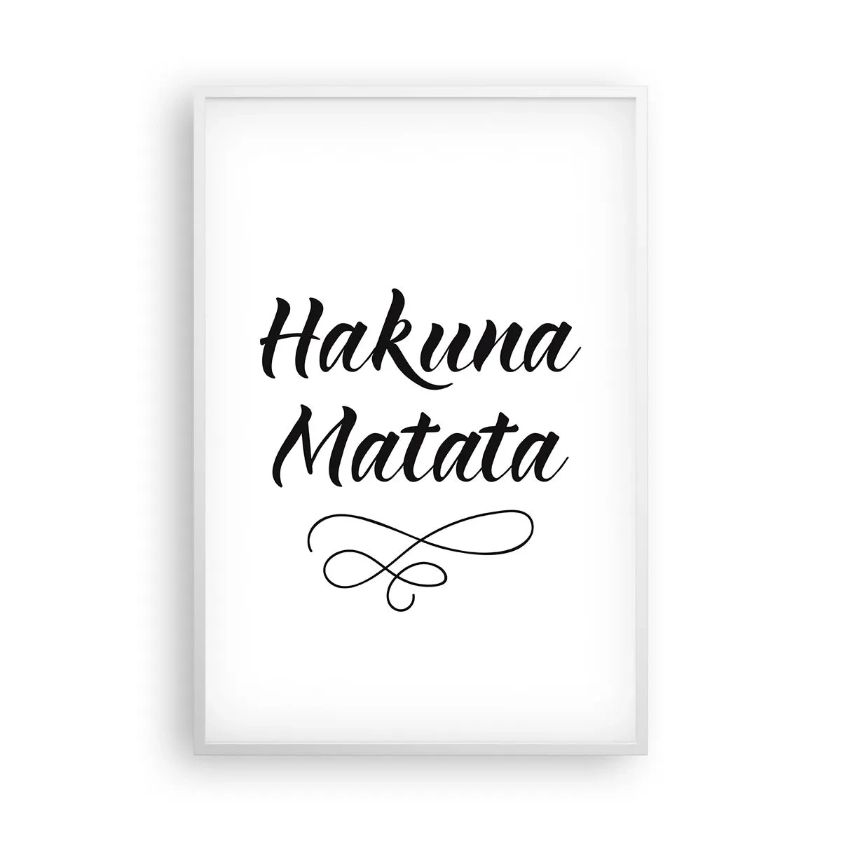 Póster en marco blanco - El mejor consejo - 61x91 cm