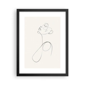 Póster en marco negro - En el bucle de los sueños - 30x40 cm