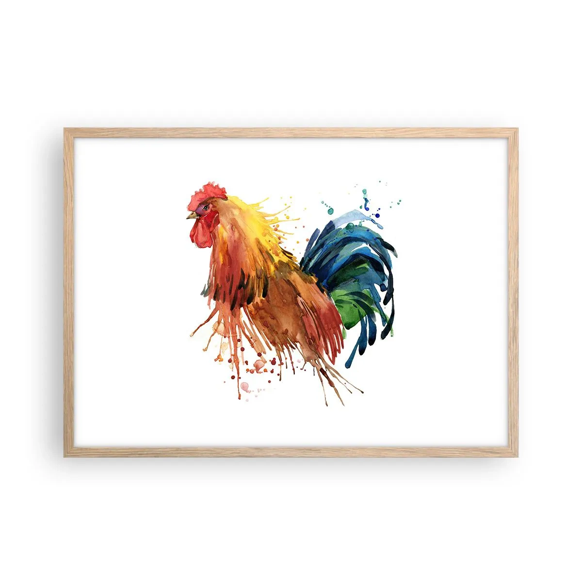 Póster en marco roble claro - Un manto real, un orgullo real - 70x50 cm