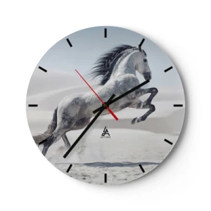 Reloj de pared - Reloj de vidrio - Un príncipe árabe - 40x40 cm