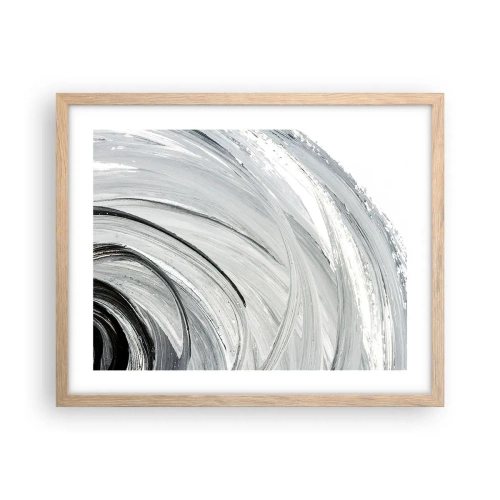 Póster en marco roble claro - Composición orbital - 50x40 cm