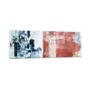 Cuadro sobre vidrio - Impresiones sobre Vidrio - Mitad abstracción, mitad abstracción - 90x30 cm