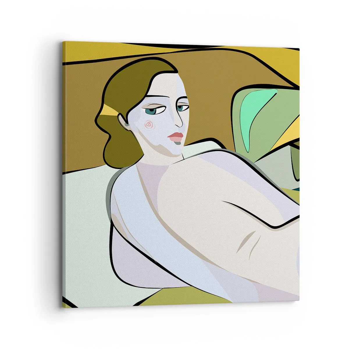 Cuadro sobre lienzo - Impresión de Imagen - Retrato íntimo - 70x70 cm