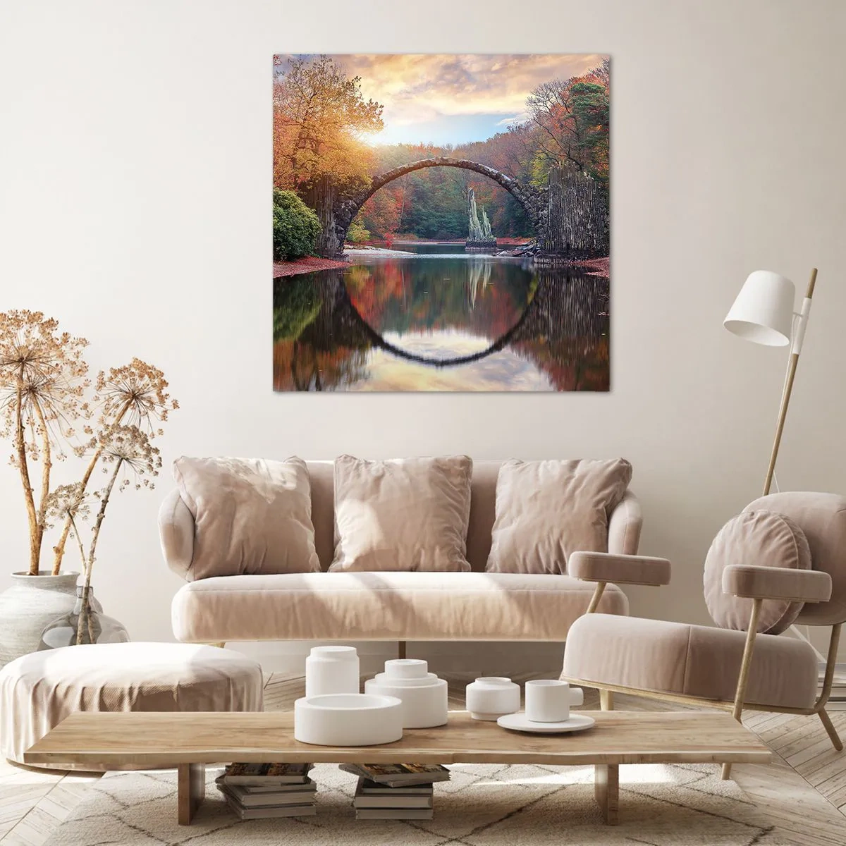 Cuadro sobre lienzo - Impresión de Imagen - Al otro lado del espejo - 30x30 cm
