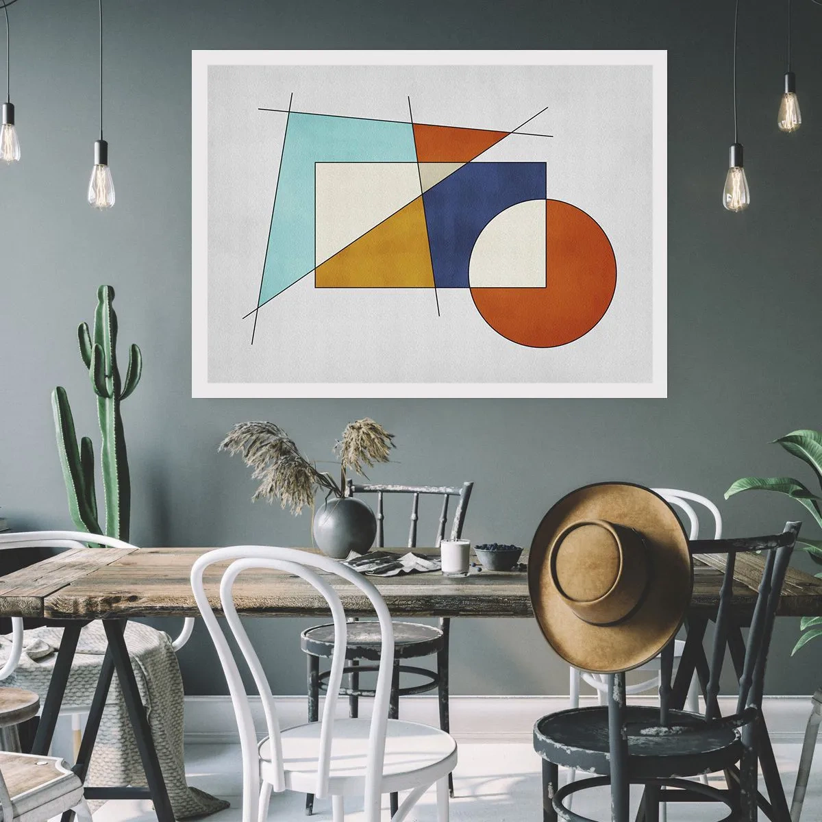 Póster - Abstracción: diversión modernista - 70x50 cm