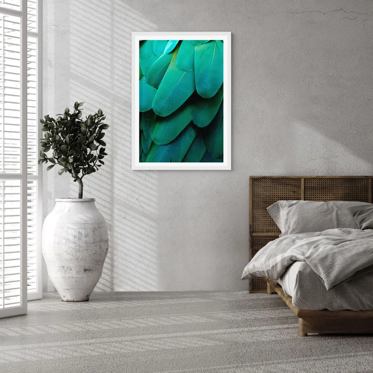 Póster en marco blanco - La precisión de la naturaleza  - 30x40 cm