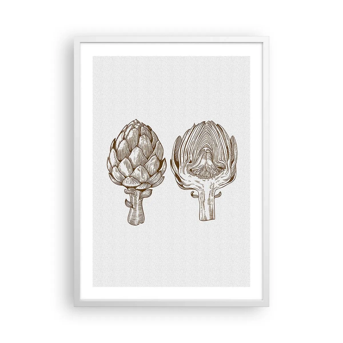 Póster en marco blanco - Lección de anatomía - 50x70 cm