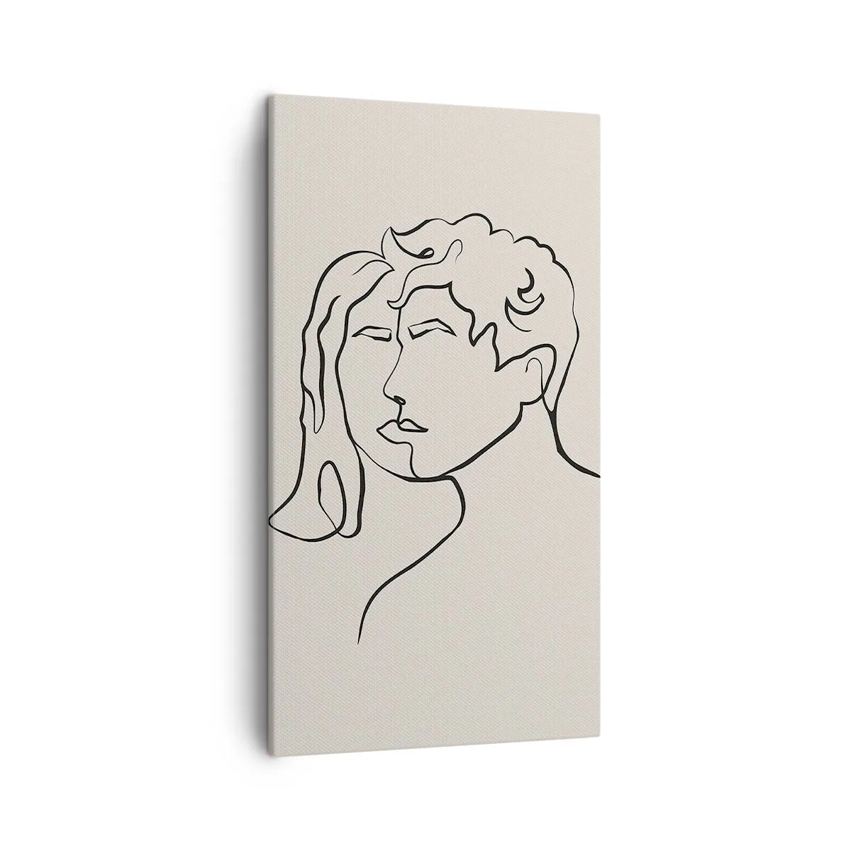 Cuadro sobre lienzo - Impresión de Imagen - Y se convirtieron en uno - 45x80 cm