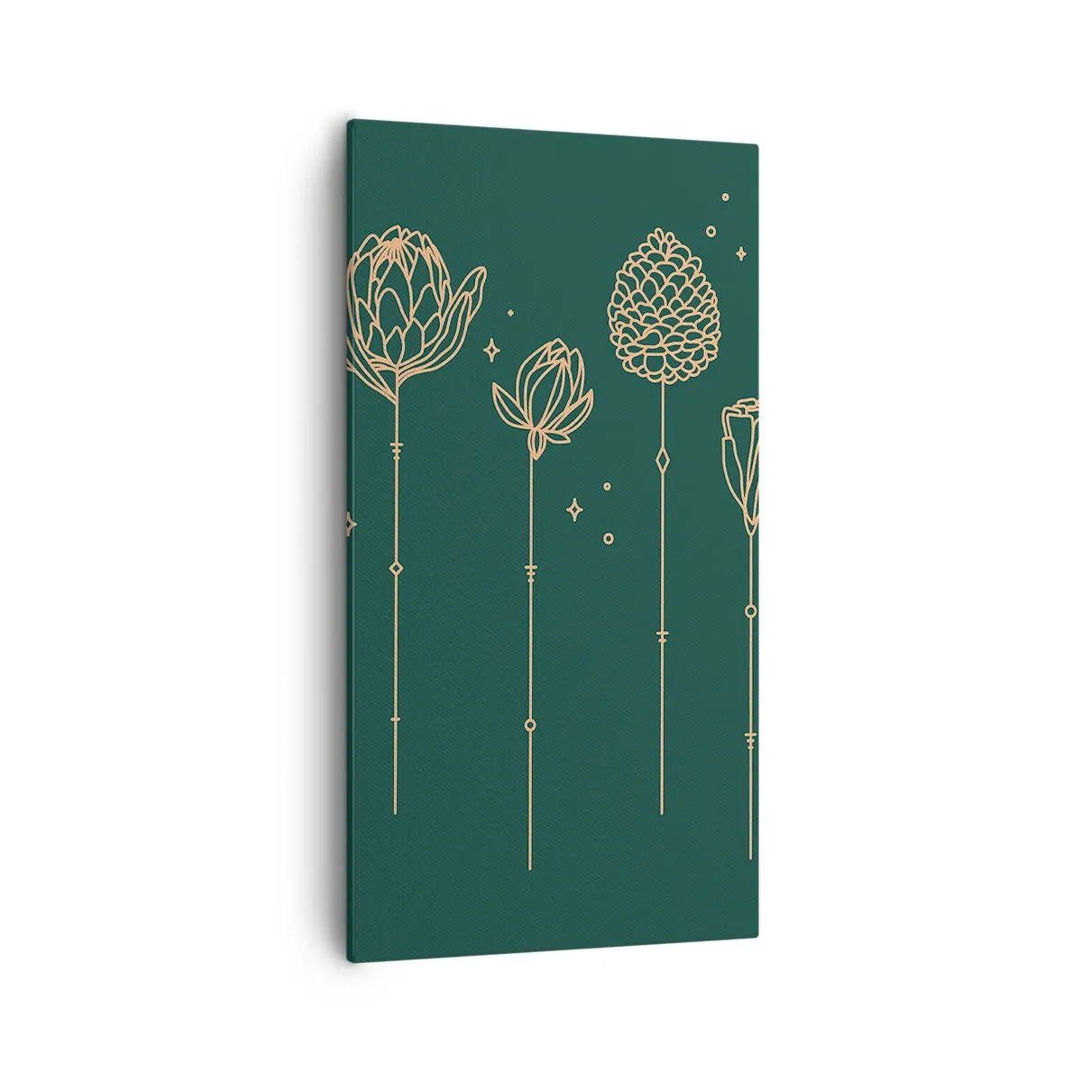 Cuadro sobre lienzo - Impresión de Imagen - La familia vegetal - 55x100 cm