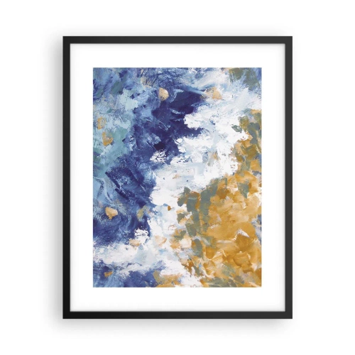 Póster en marco negro - Danza de los elementos - 40x50 cm