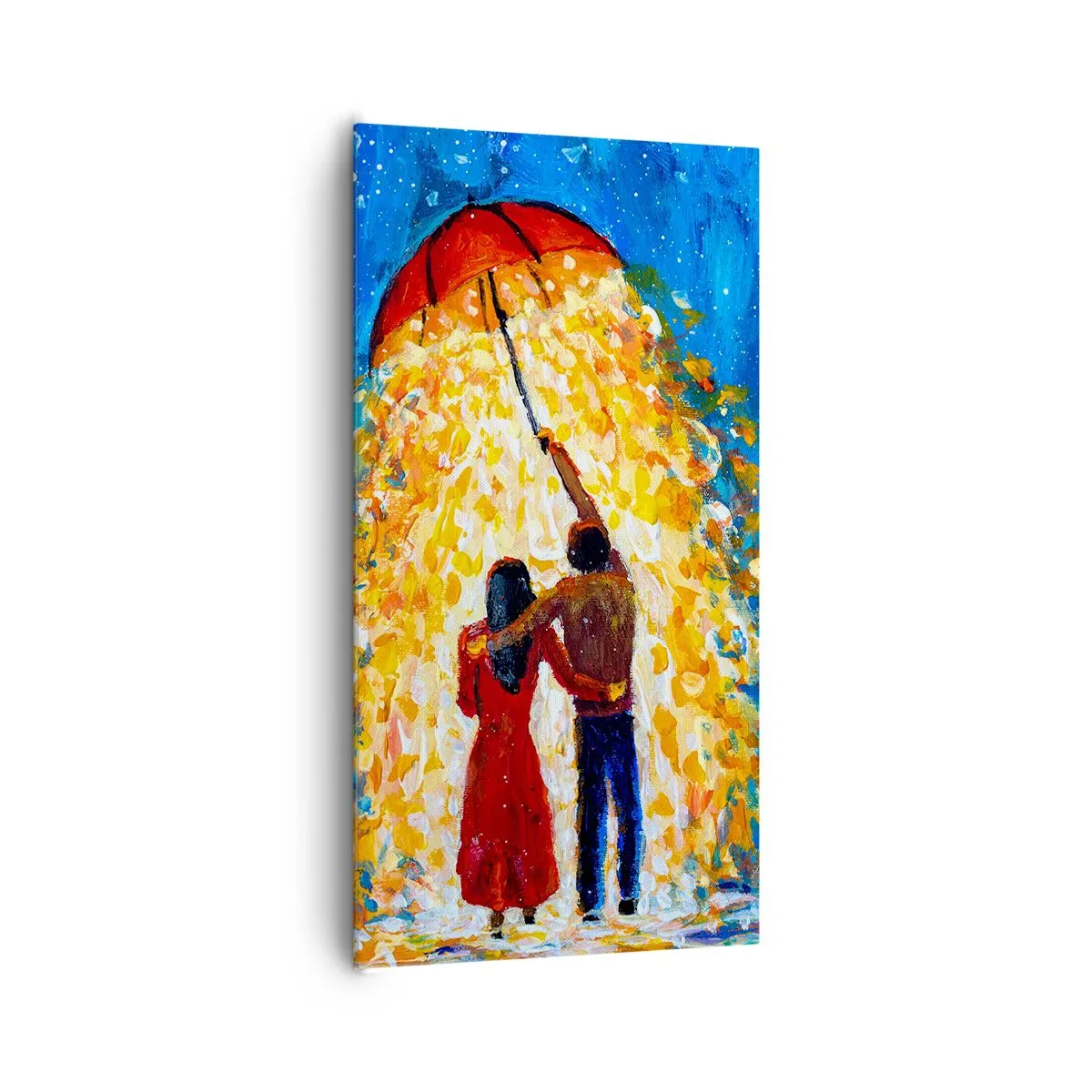 Cuadro sobre lienzo - Impresión de Imagen - La magia de una tarde lluviosa - 65x120 cm