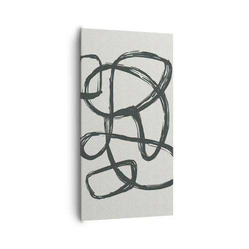 Cuadro sobre lienzo - Impresión de Imagen - Abstracción en bucle - 65x120 cm