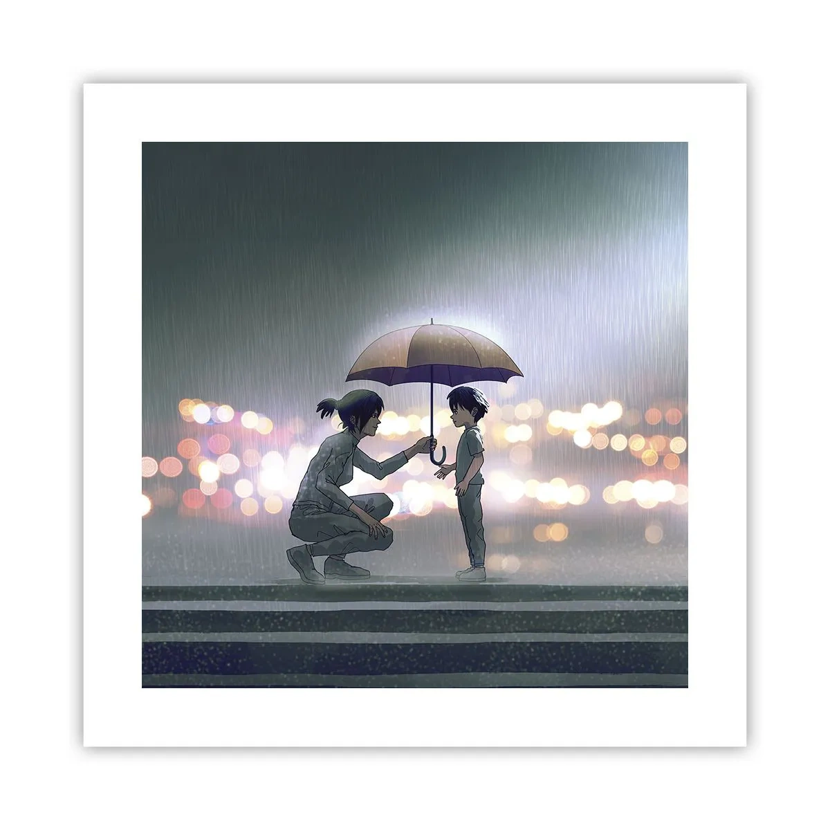 Póster - Y todo está bien - 40x40 cm