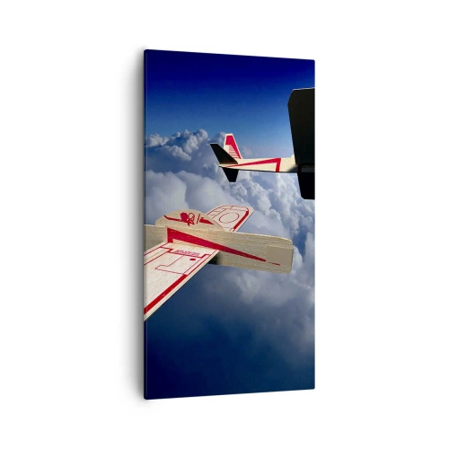 Cuadro sobre lienzo - Impresión de Imagen - Más alto, más lejos - 55x100 cm