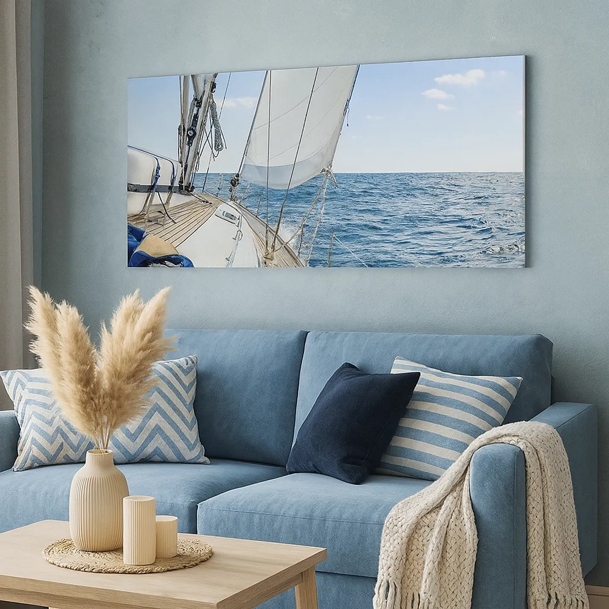 Cuadro sobre lienzo - Impresión de Imagen - Ahoy, a la aventura - 30x30 cm