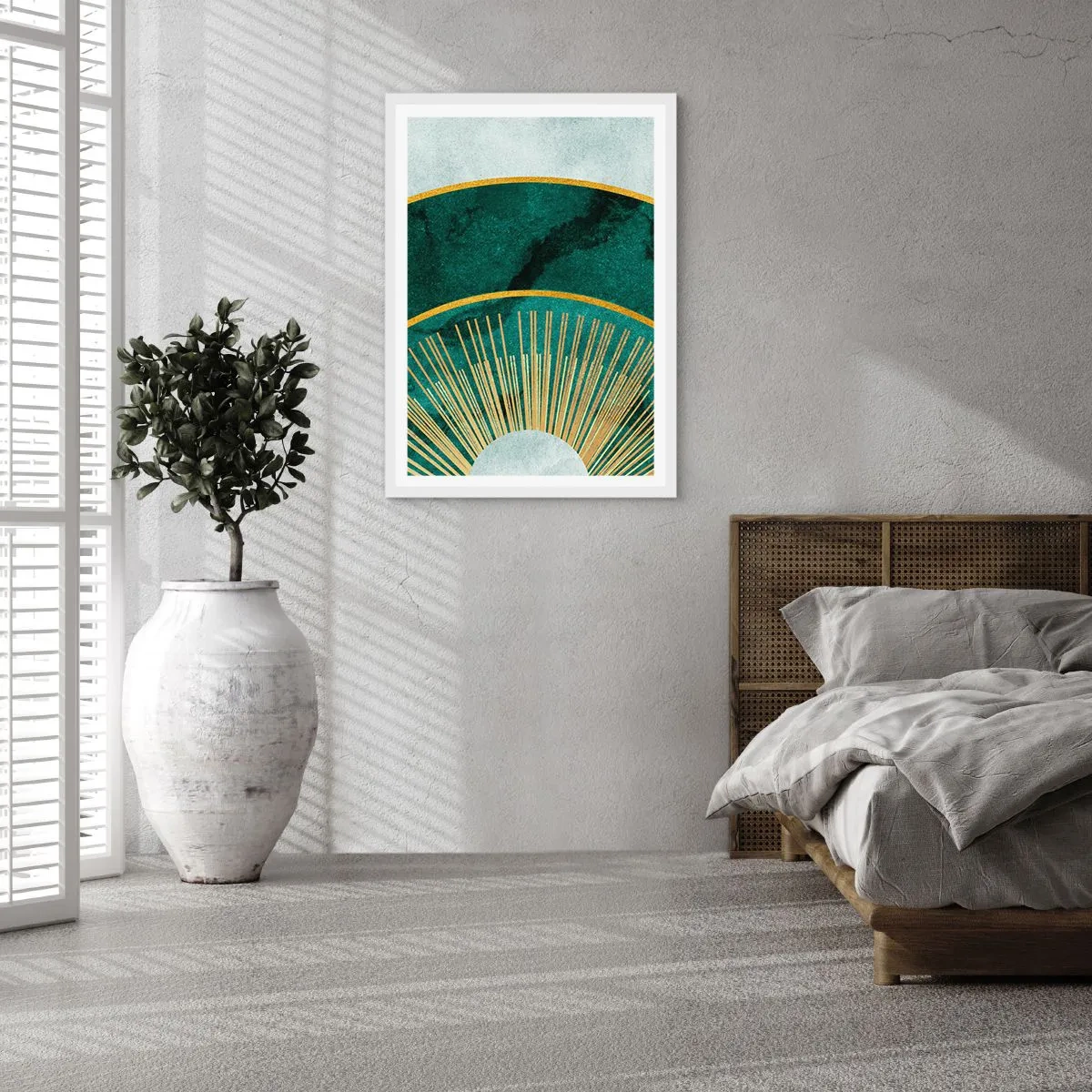 Póster en marco blanco - Un sistema solar diferente - 50x70 cm