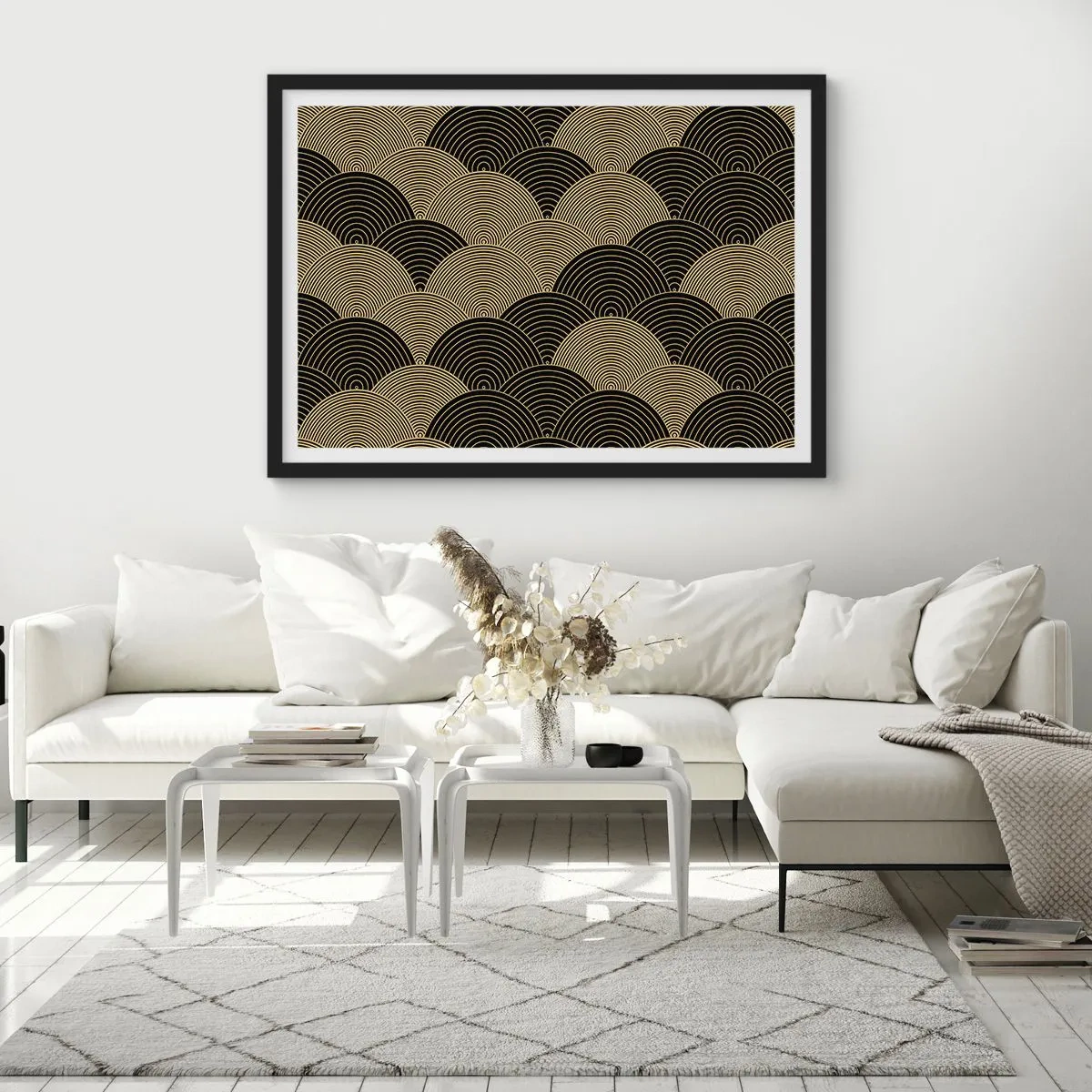 Póster en marco negro - Multiplicación de la unidad - 50x40 cm