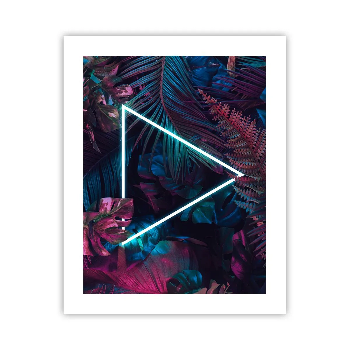 Póster - Jardín fluorescente - 40x50 cm