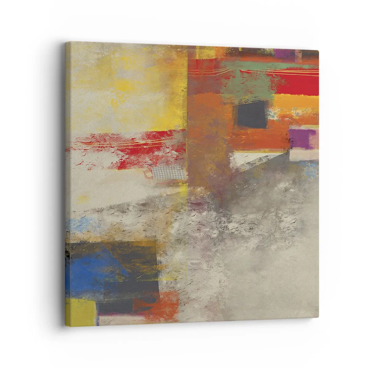 Cuadro sobre lienzo - Impresión de Imagen - Geometría de color - 30x30 cm