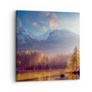 Cuadro sobre lienzo - Impresión de Imagen - Entre las montañas y los valles - 30x30 cm