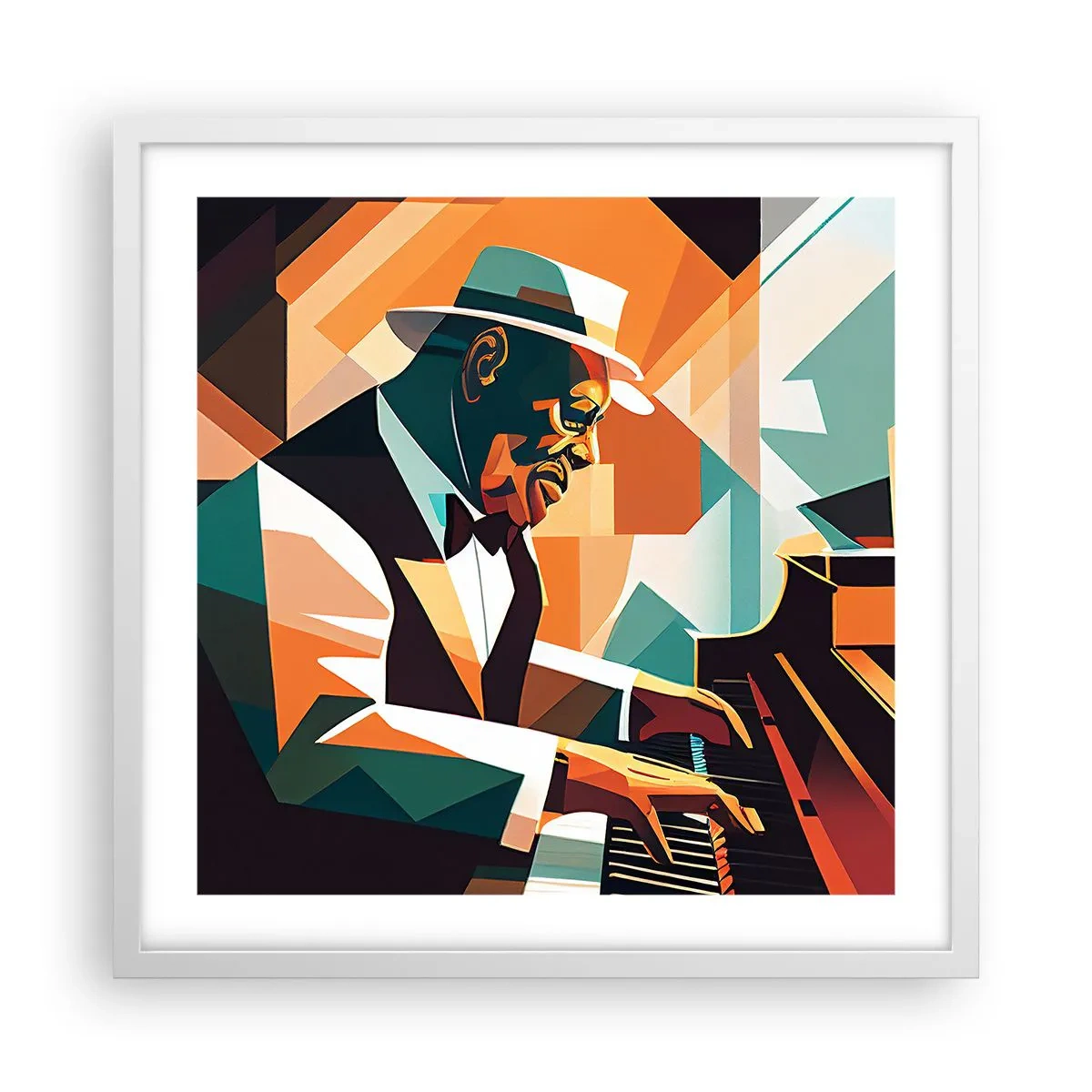 Póster en marco blanco - Todo ese jazz que llevas dentro - 50x50 cm