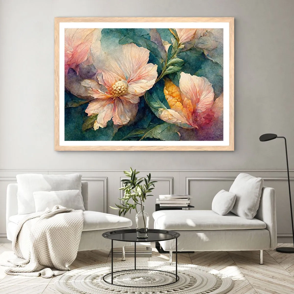 Póster en marco roble claro - La sutileza misma - 40x30 cm