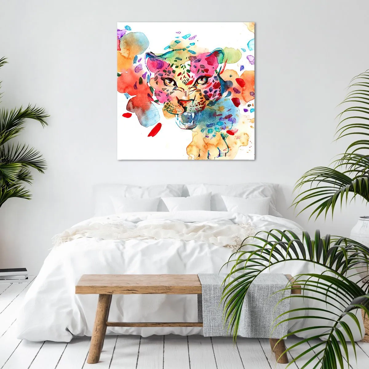 Cuadro sobre lienzo - Impresión de Imagen - La bella y la bestia - 30x30 cm