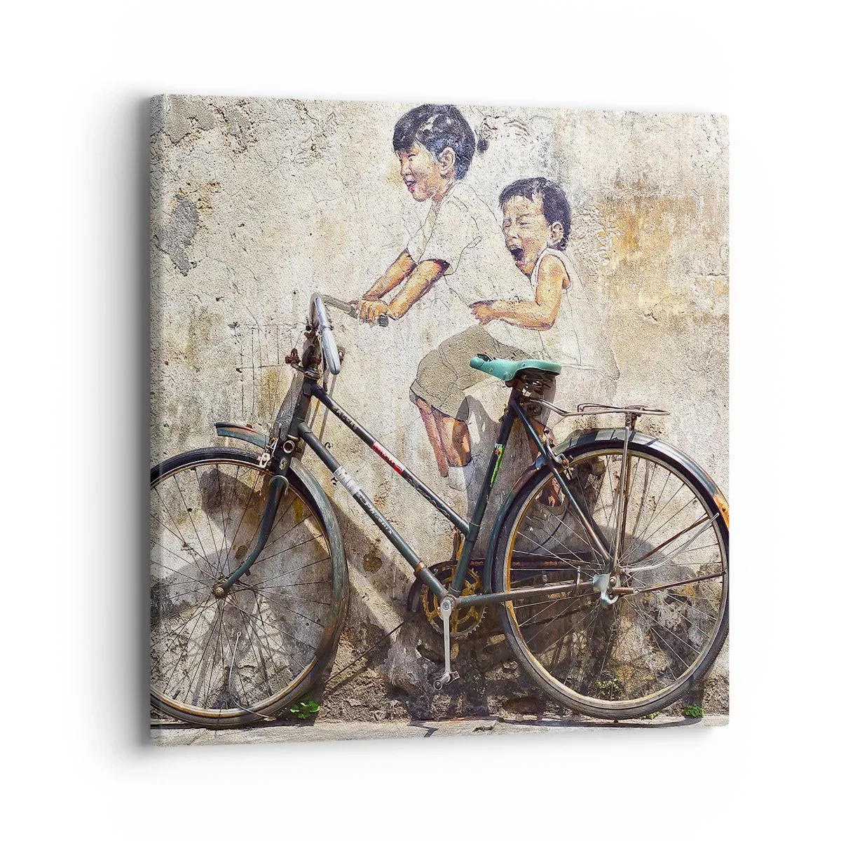 Cuadro sobre lienzo - Impresión de Imagen - ¿Verdadero o falso? - 40x40 cm