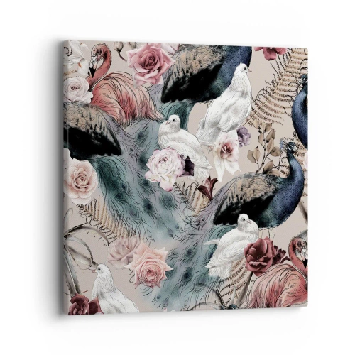 Cuadro sobre lienzo - Impresión de Imagen - En un jardín de palacio - 40x40 cm