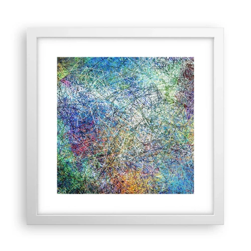 Póster en marco blanco - No es tan fácil - 30x30 cm