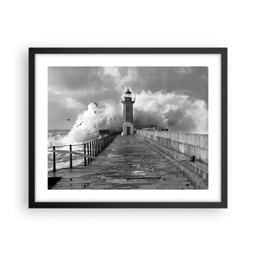 Póster en marco negro - Audaz - 50x40 cm