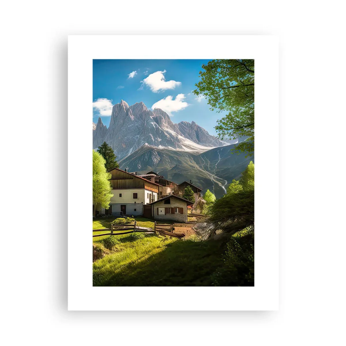 Póster - Idilio alpino - 30x40 cm