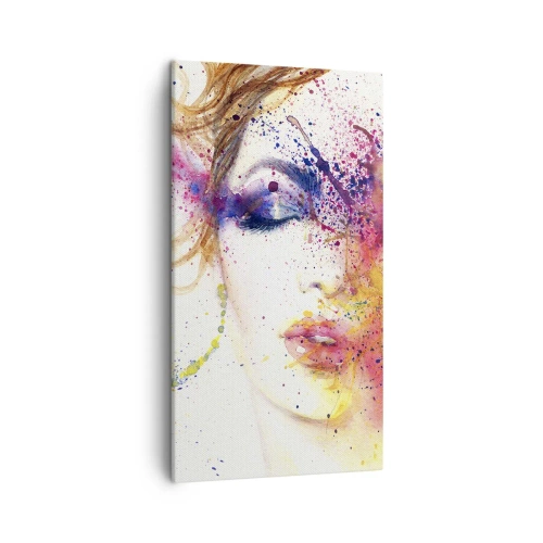 Cuadro sobre lienzo - Impresión de Imagen - Vértigo del arco iris - 45x80 cm