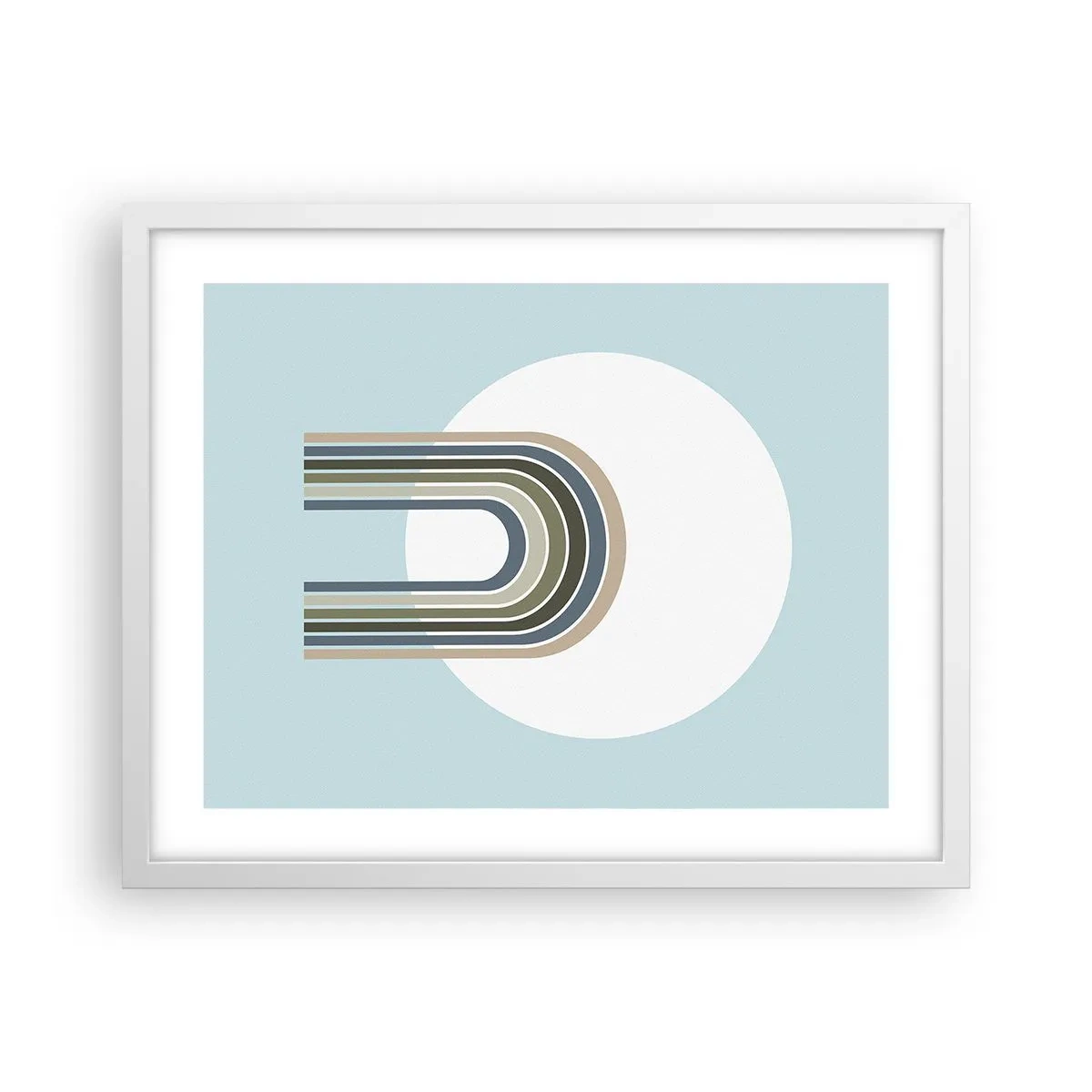 Póster en marco blanco - Una atracción irresistible - 50x40 cm