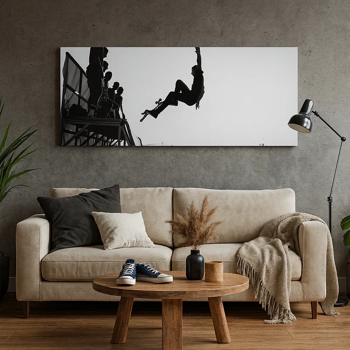 Cuadro sobre lienzo - Impresión de Imagen - Héroes y espectadores - 30x30 cm