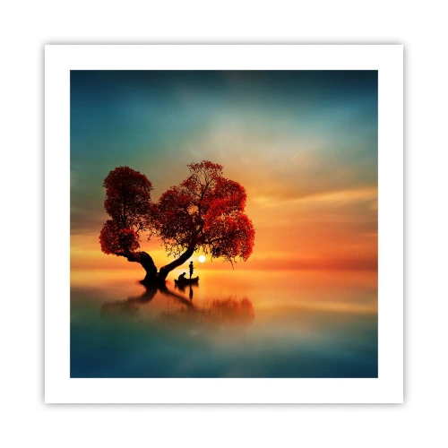 Póster - La lejanía y el silencio del mundo - 50x50 cm