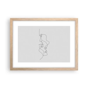 Póster en marco roble claro - El calor de los deseos lúgubres - 40x30 cm