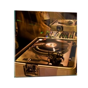 Cuadro sobre vidrio - Impresiones sobre Vidrio - ¿Puedes sentir el poder? - 40x40 cm