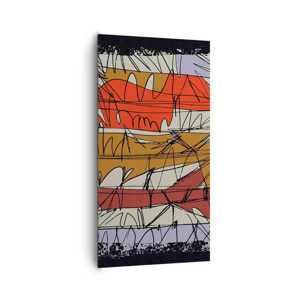 Cuadro sobre lienzo - Impresión de Imagen - Composición espontánea - 65x120 cm