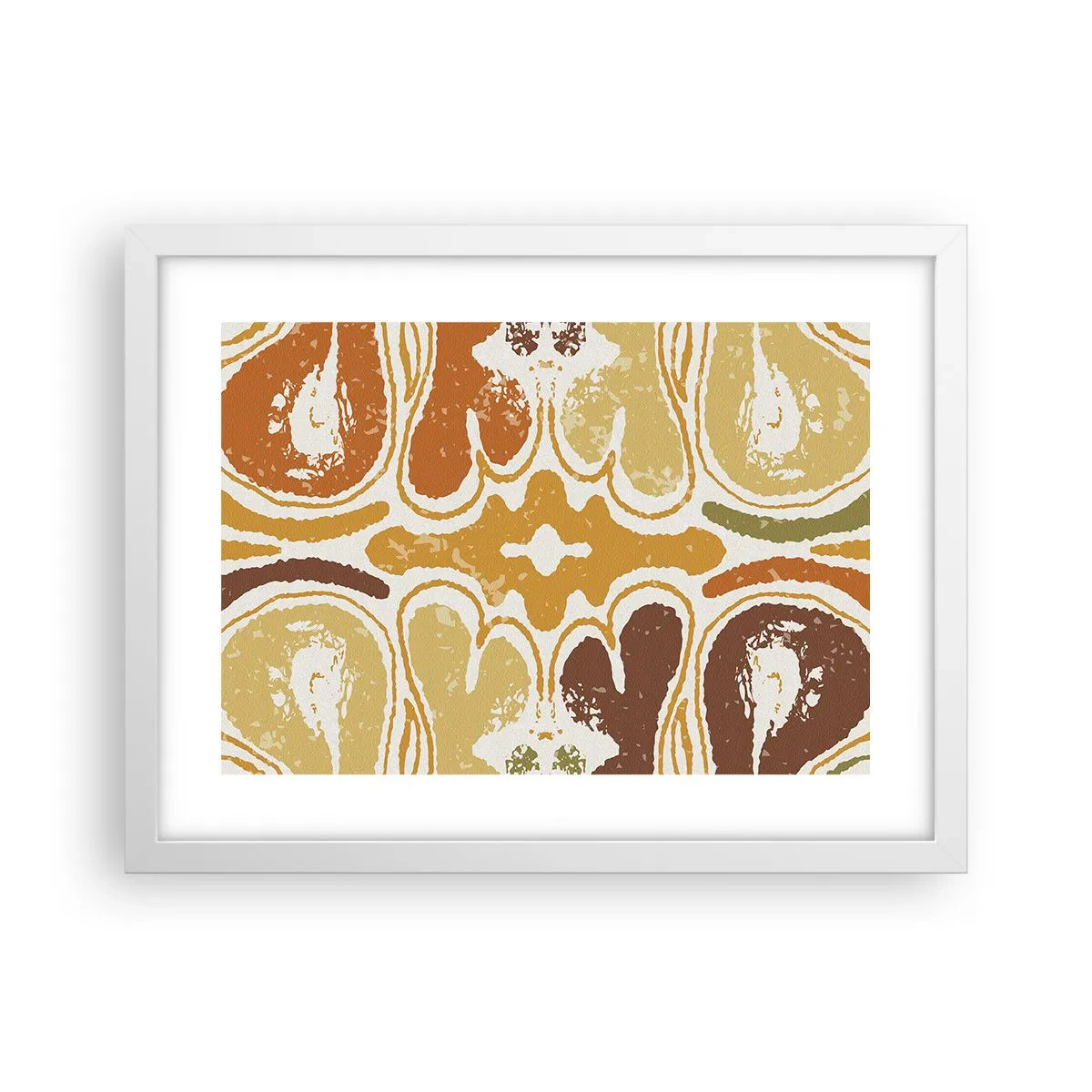 Póster en marco blanco - Abstracción sentimental - 40x30 cm