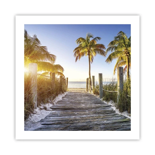 Póster - Directo al paraíso - 50x50 cm