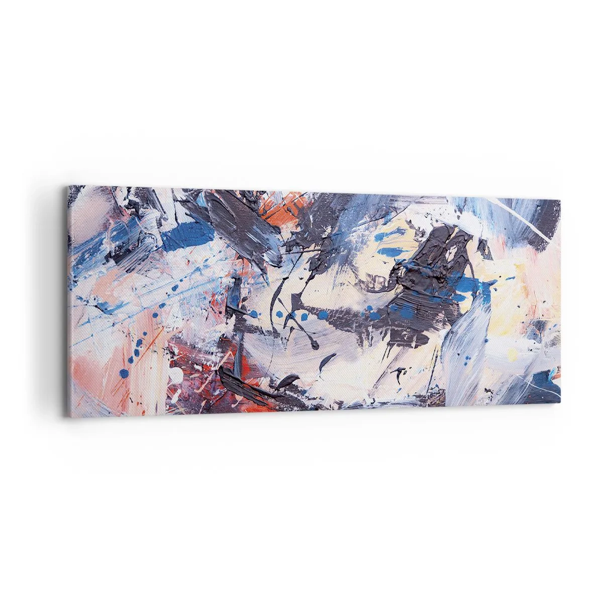 Cuadro sobre lienzo - Impresión de Imagen - Danza loca de la abstracción - 100x40 cm